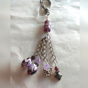 5/$25 Crystal Purse Charm - Handmade